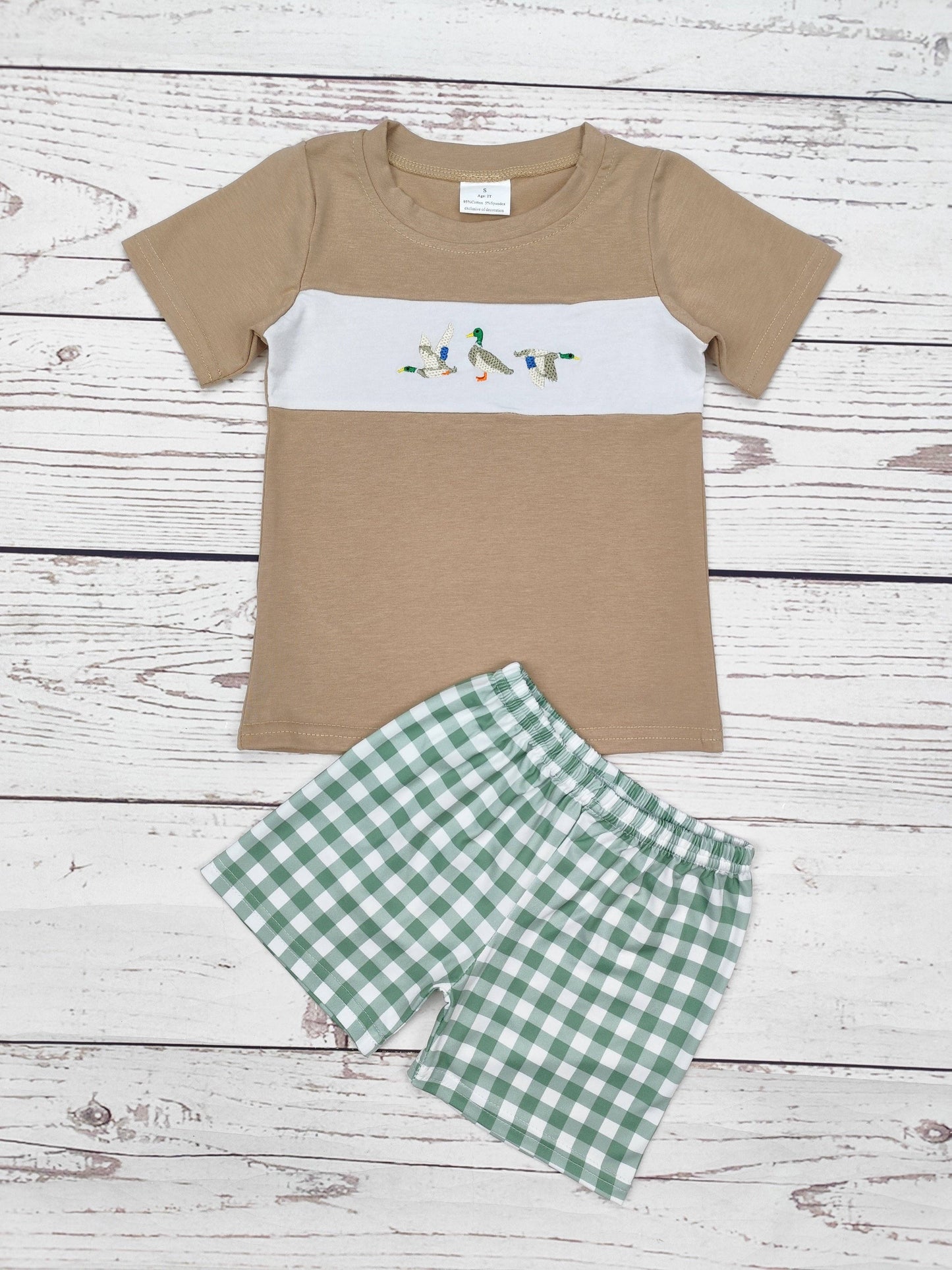 Boys Duck Appliqué Set