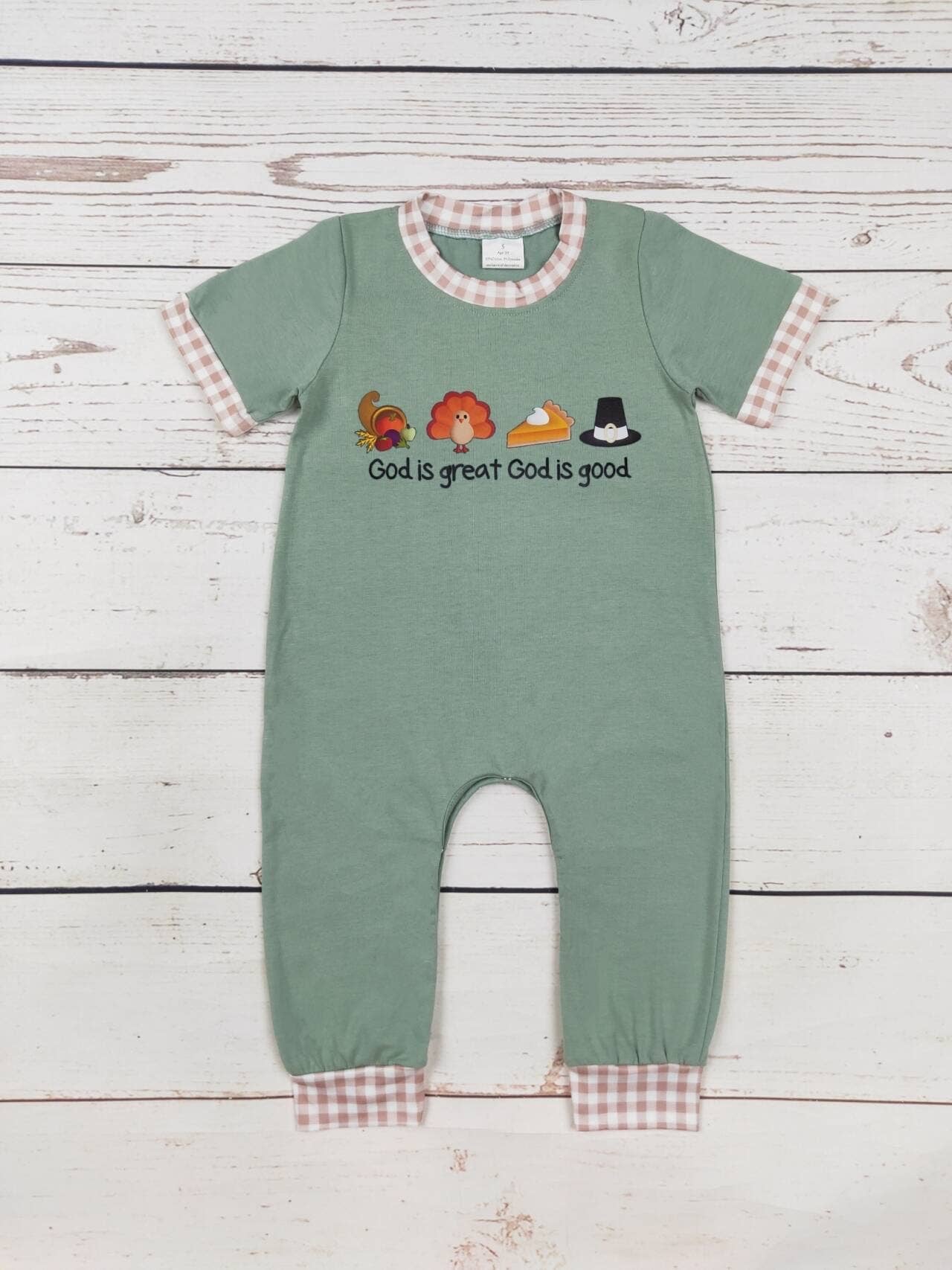 Baby Boy Turkey Romper