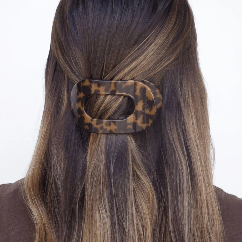 Teletie Flat Round Hair Clip- Medium