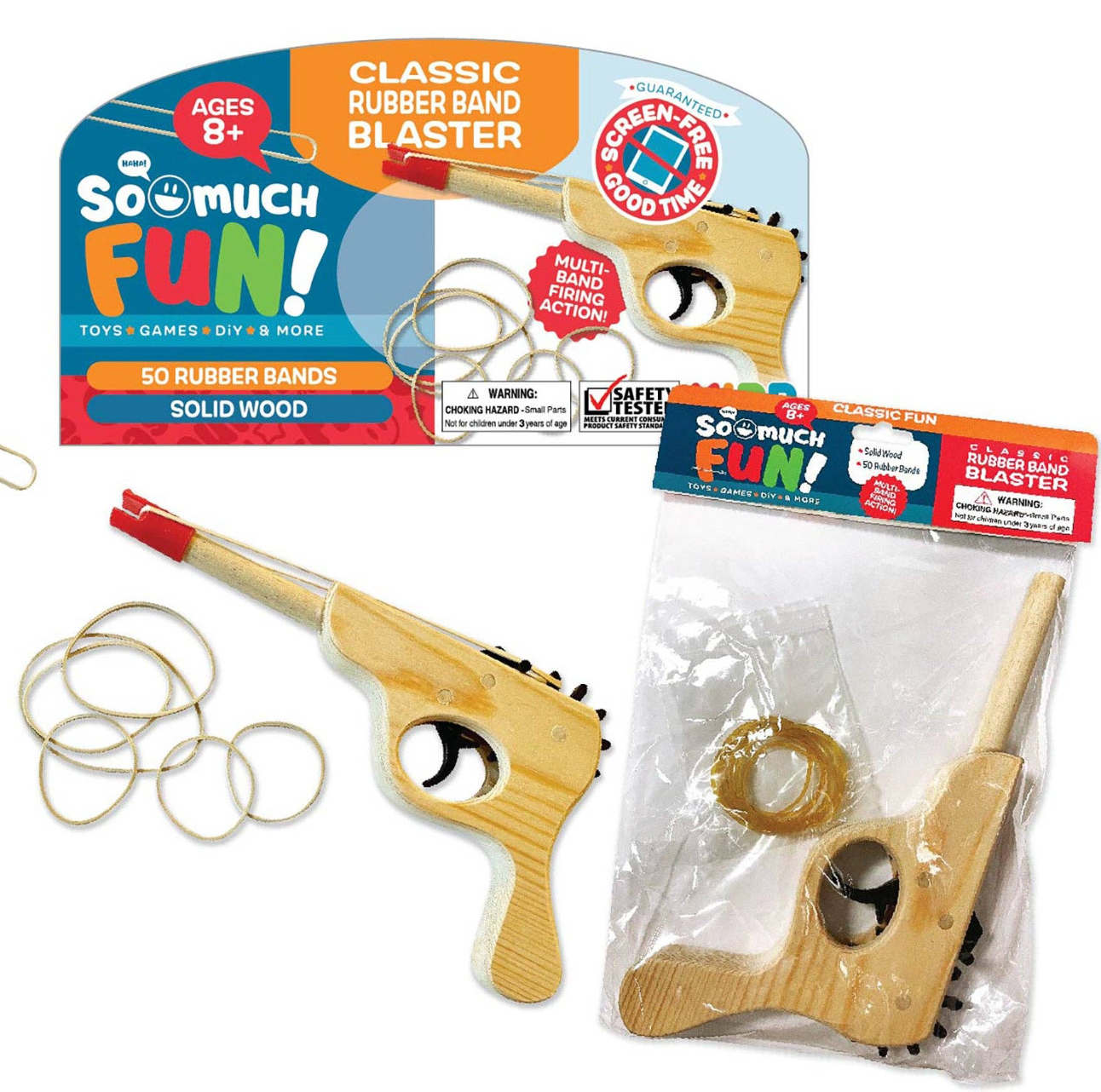 Rubber Band Wooden Toy