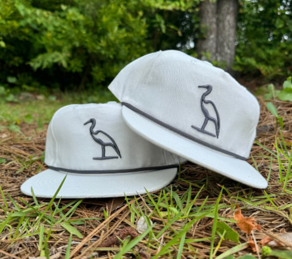 Embroidered Heron Hat