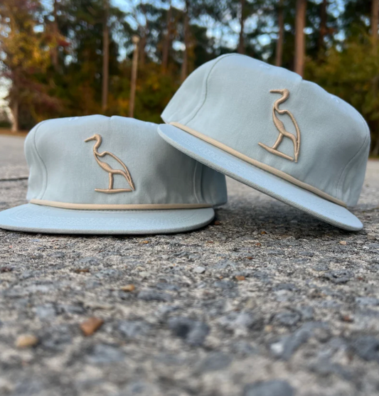 Embroidered Heron Hat