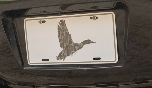 Duck License Plate