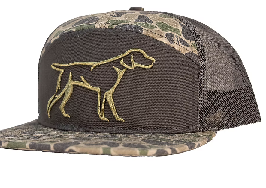 Youth 7 Panel Camo 3D Puff Hat