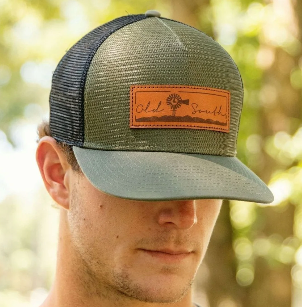 Old South Leather Patch Hat