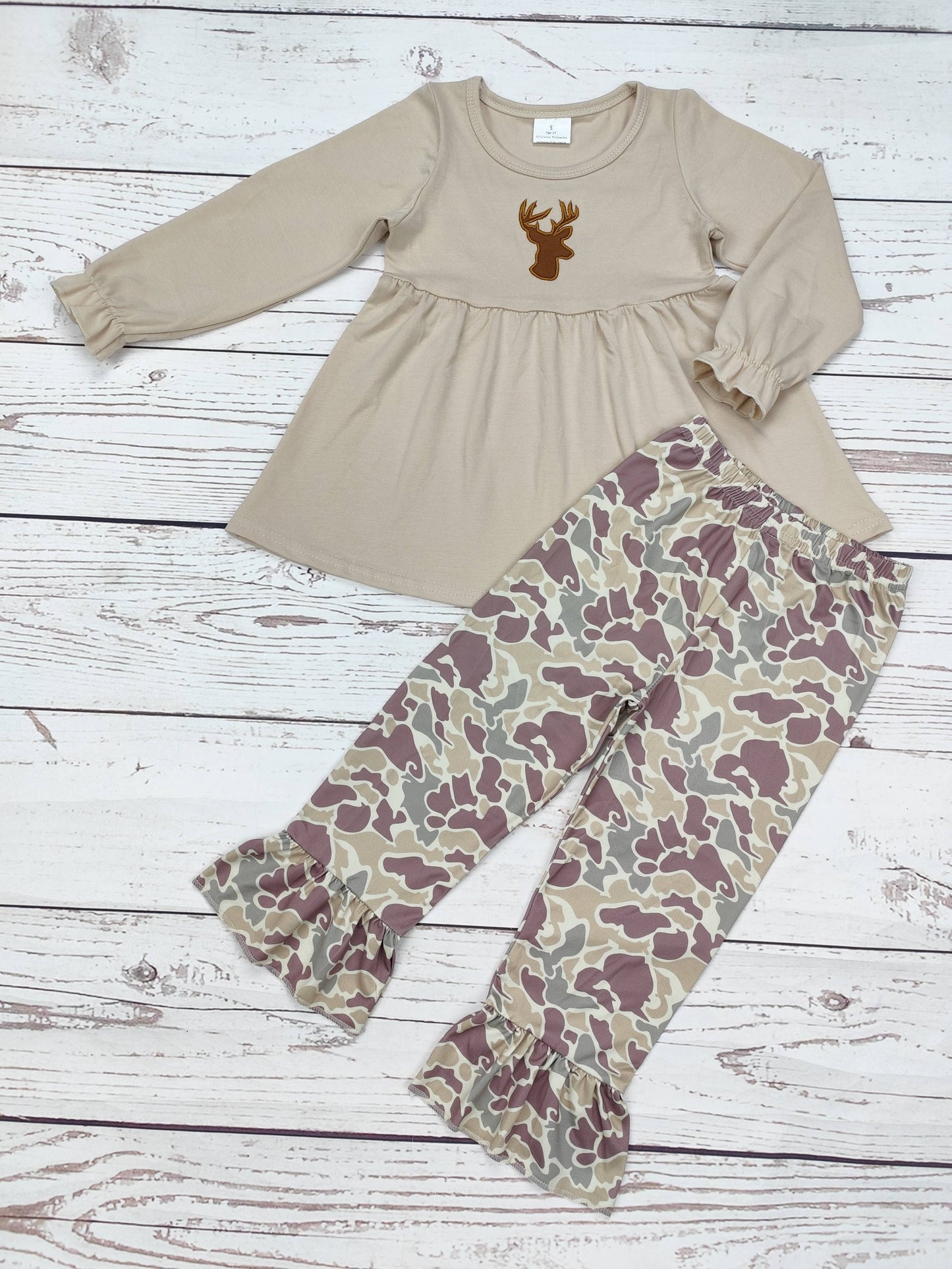 Girls Deer Camo Set