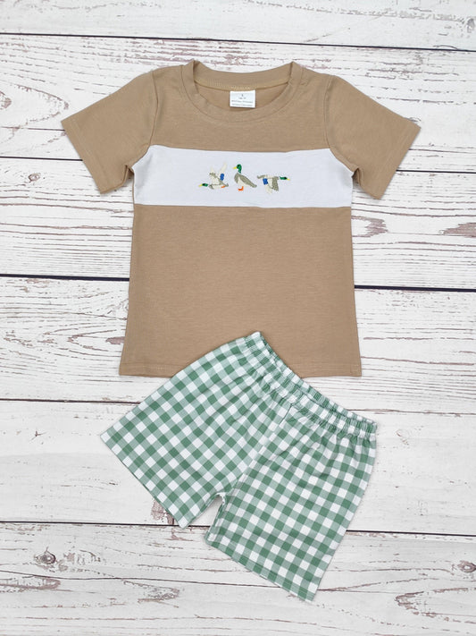 Boys Duck Appliqué Set