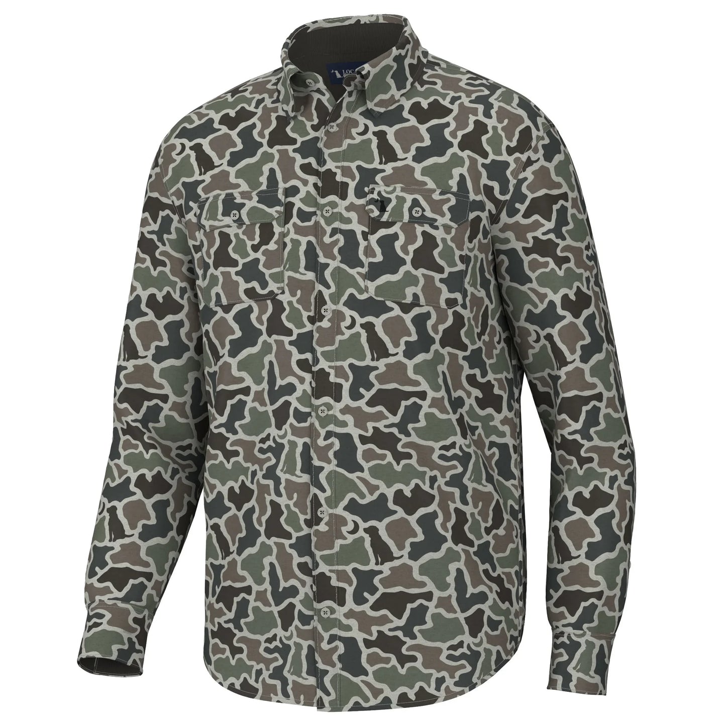 Camo Button Up