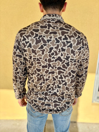 1/4 Zip Waffle Fleece