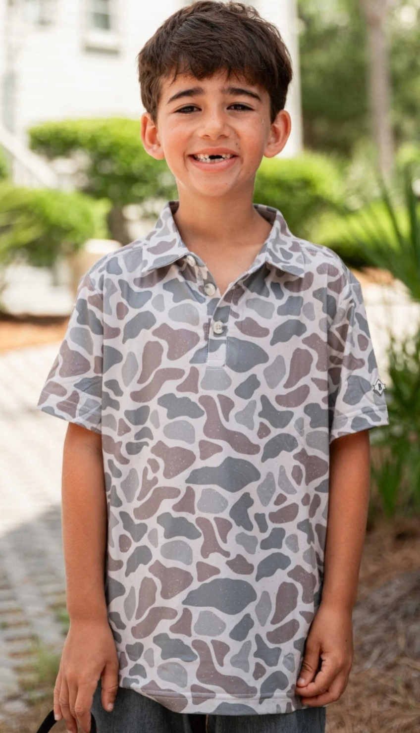 Youth Camo Polo
