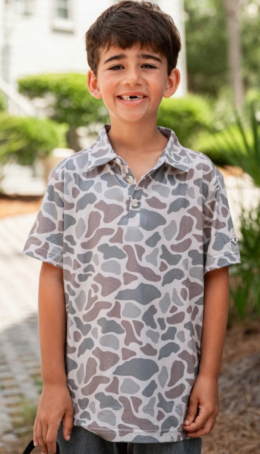 Youth Camo Polo