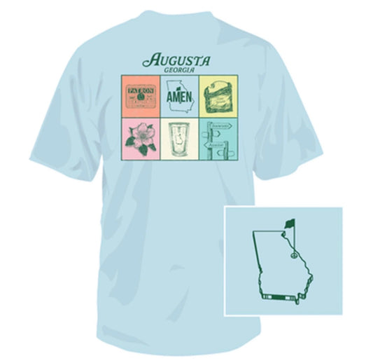 Augusta Golf Collage Tee