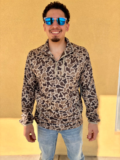 1/4 Zip Waffle Fleece