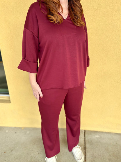 Brandy Burgundy Set