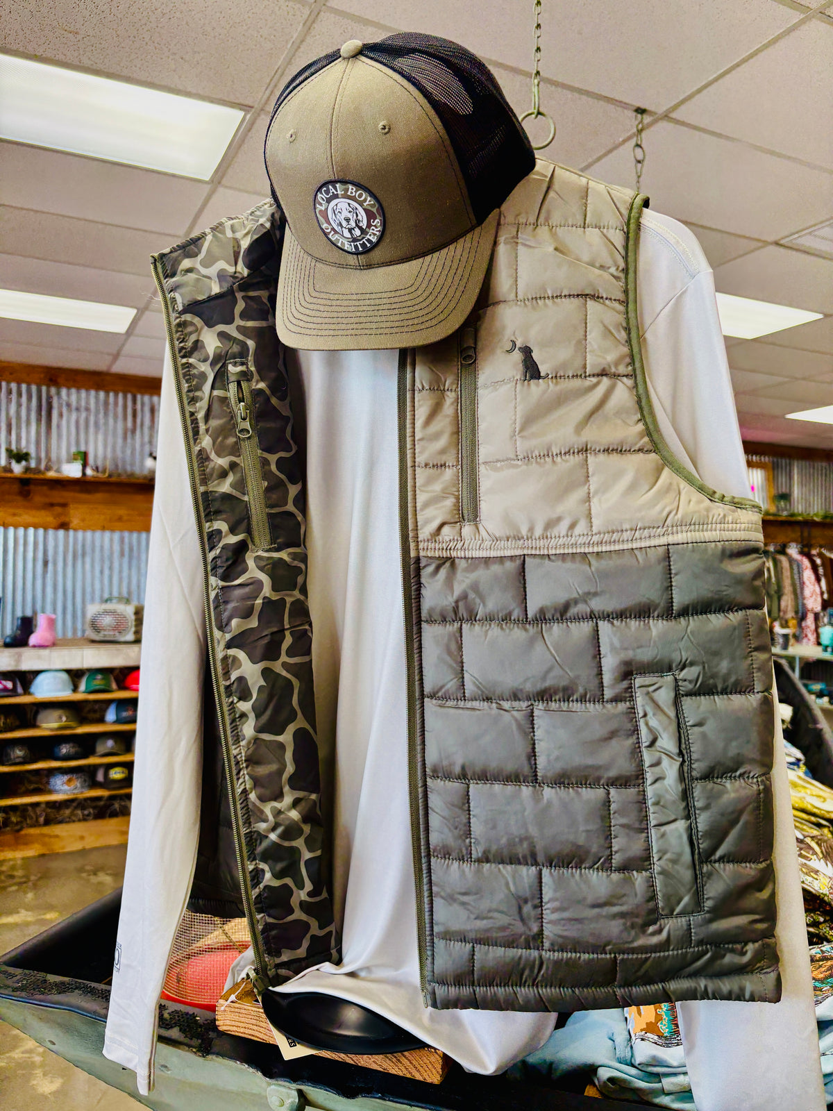 LBO Duck Camo Reversible Vest