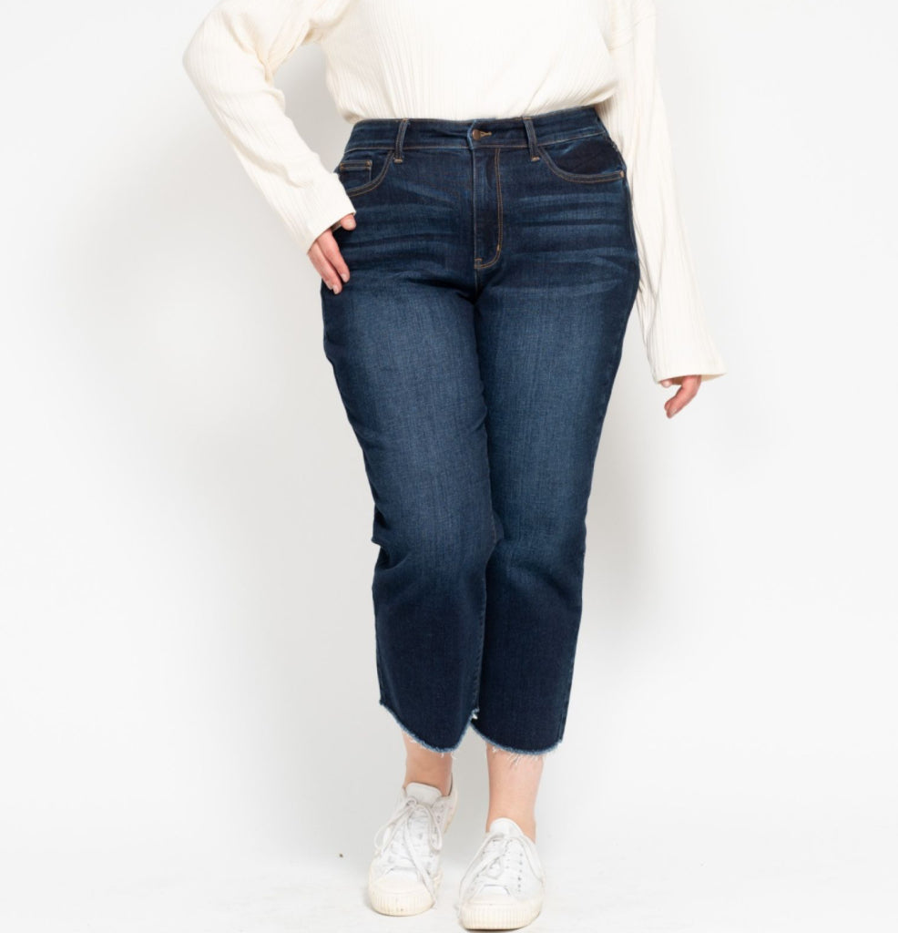 Cropped Wide Leg Jeans