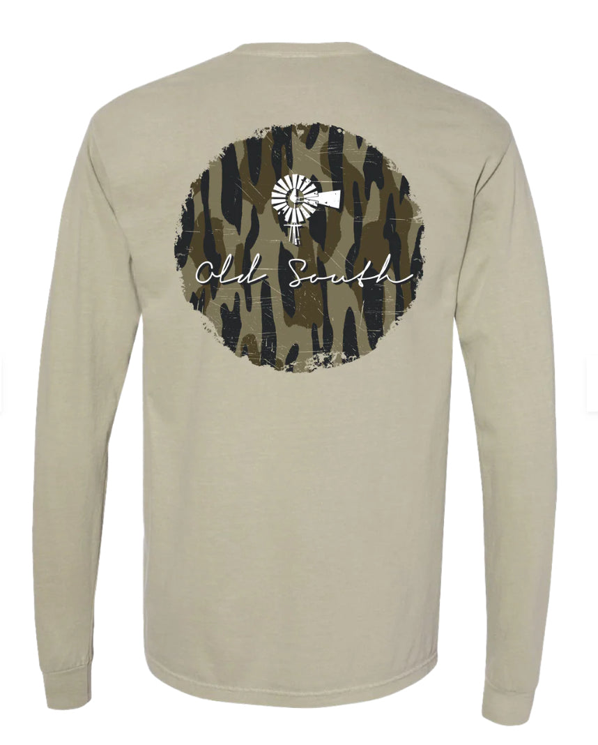 Camo Logo LS Tee