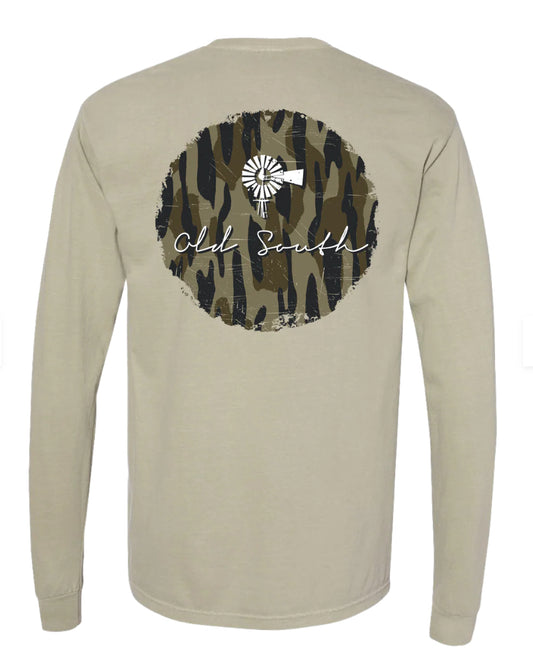 Camo Logo LS Tee