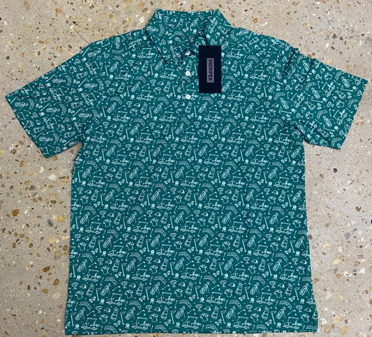 Green Golf Polo