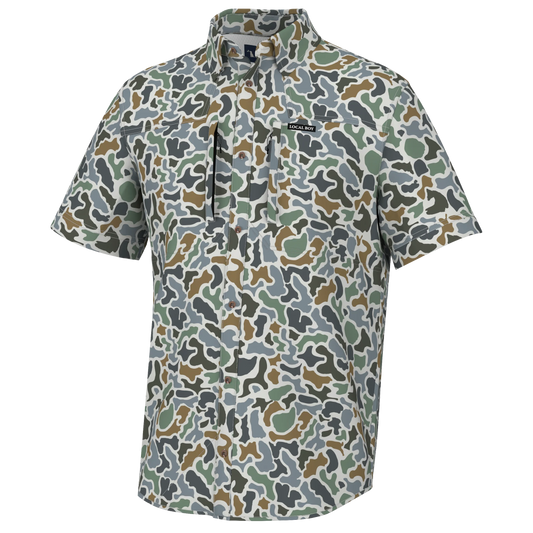 Camo Bluff Button Down