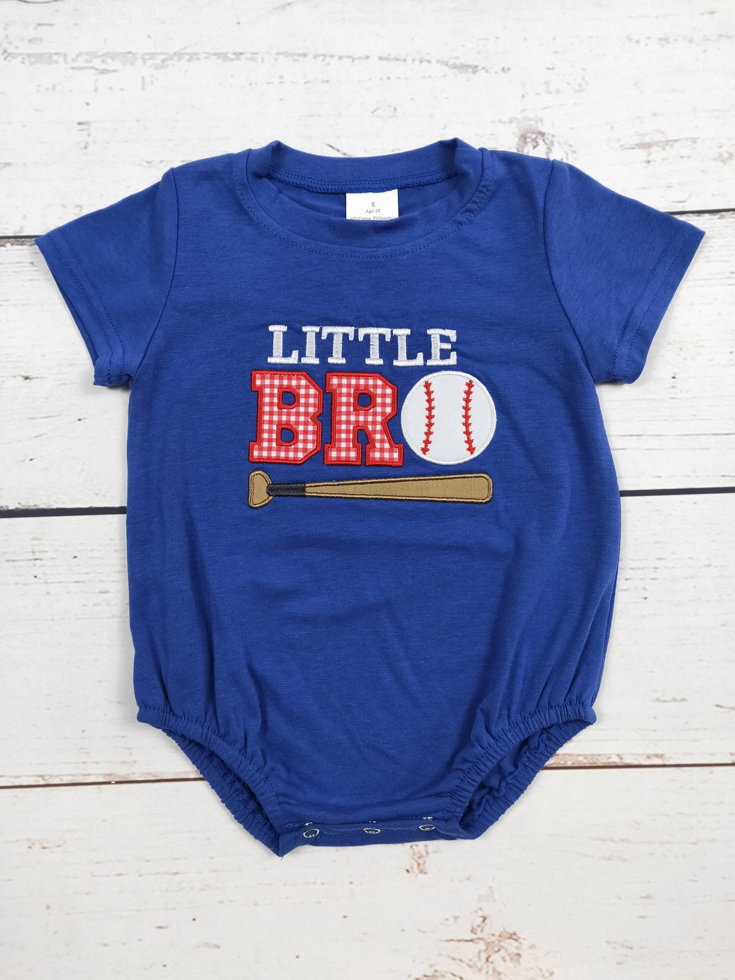 Little Bro Baseball Onesie
