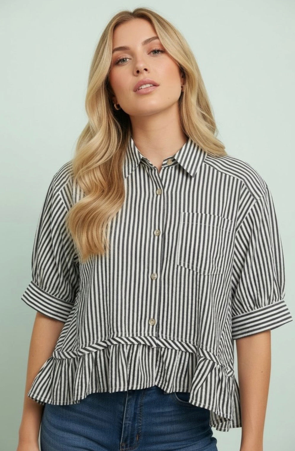 Hannah Claire Peplum Top