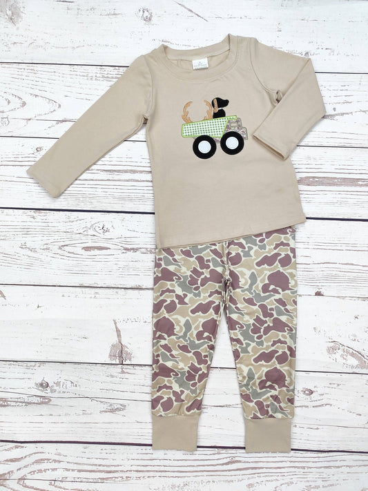 Boys Dog Camo Set