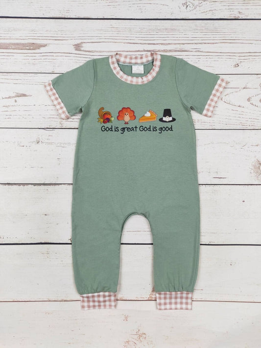 Baby Boy Turkey Romper