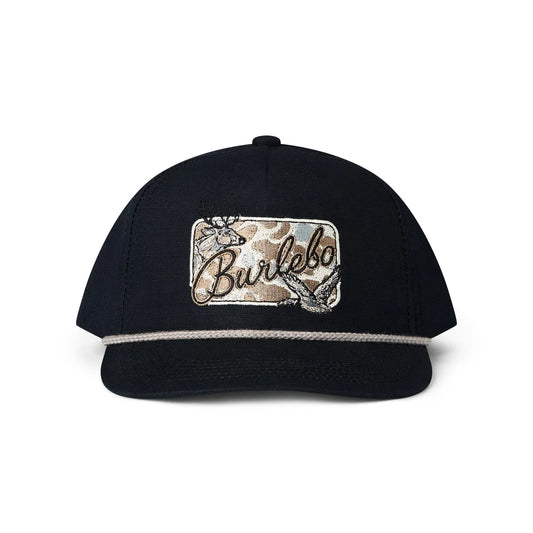 Black Camo Patch Hat