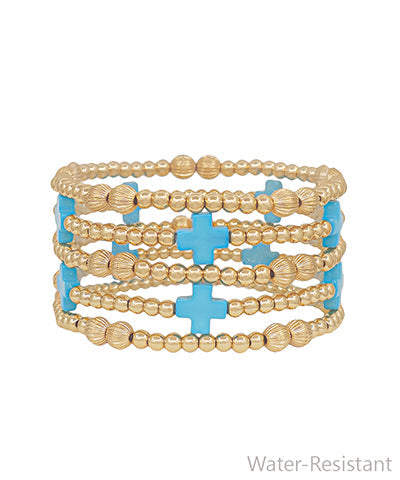 Turquoise Cross Bracelet