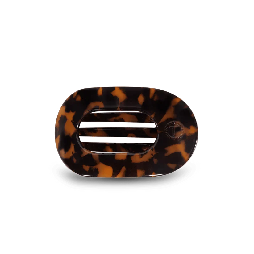 Small Teletie Flat Round Hair Clip