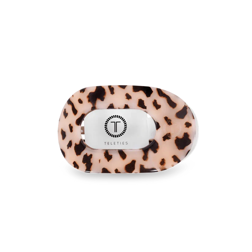 Small Teletie Flat Round Hair Clip