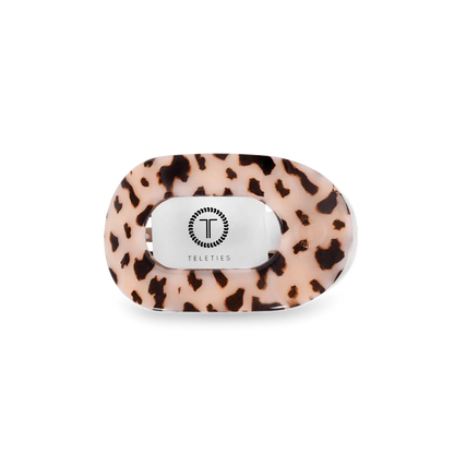 Small Teletie Flat Round Hair Clip