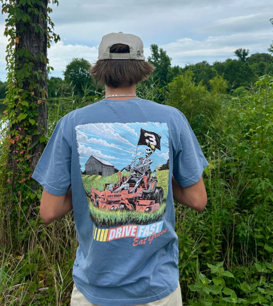 Drive Fast Eat Grass Tee