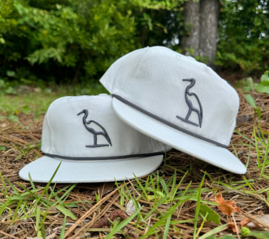 Embroidered Heron Hat