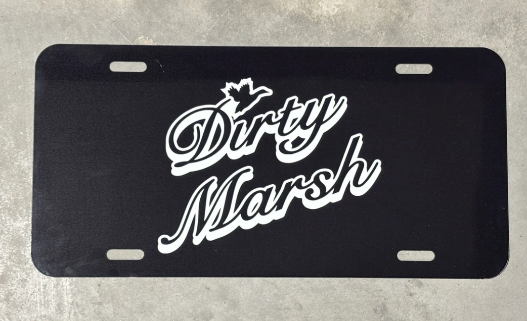 DM- Black License Plate