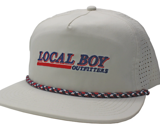 Retro Latte Perforated Flat Brim Hat