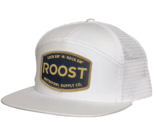 Roost Patch White Hat
