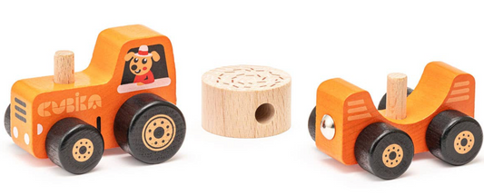 Wooden Toy Tractor