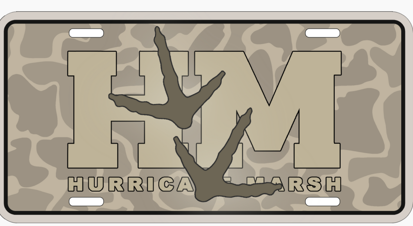 Hurricane Marsh-License Plate