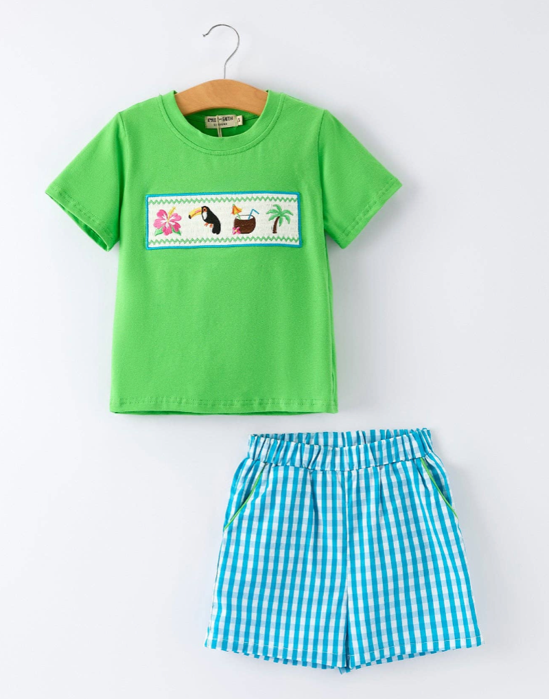 Tropical Boys Shorts Set