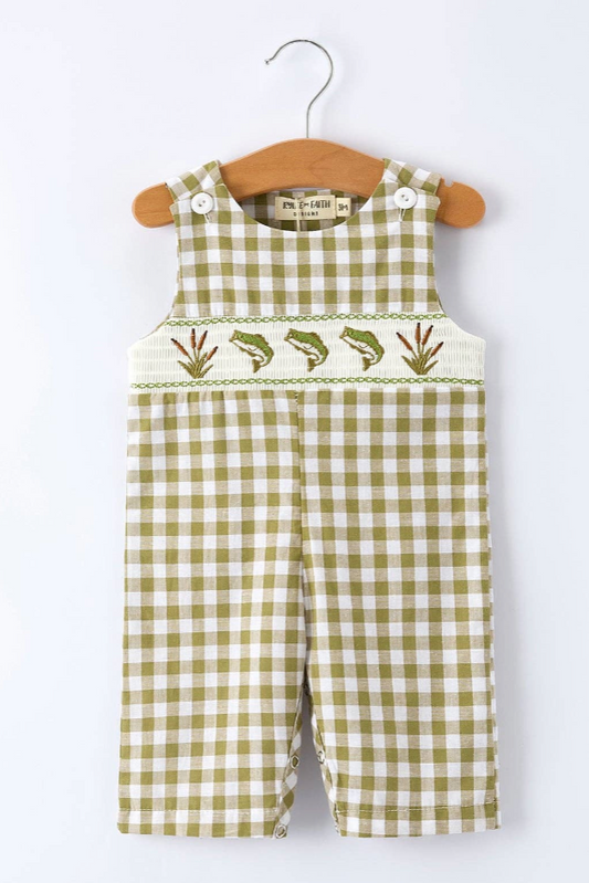 Fish Embroidered Romper