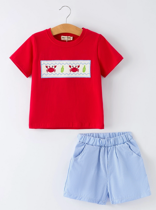 Crab Shorts Set