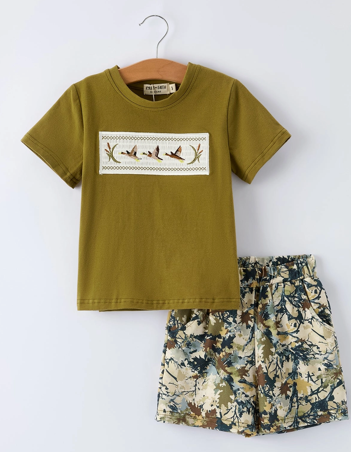 Camo Shorts Set