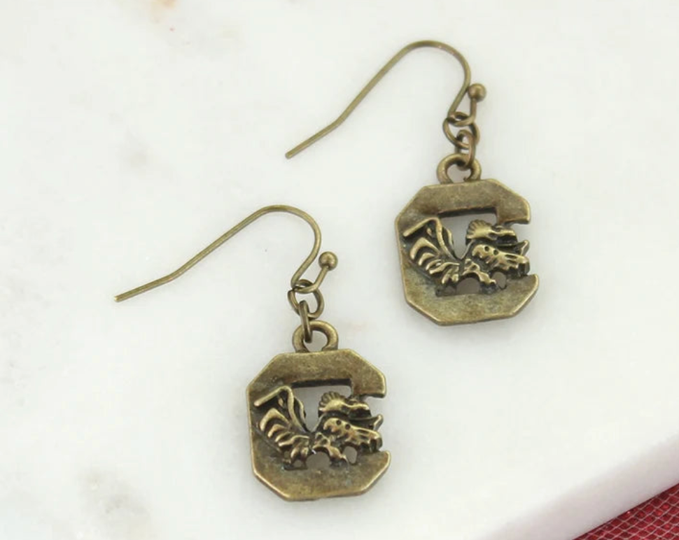Carolina Vintage Logo Earrings