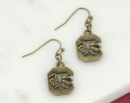 Carolina Vintage Logo Earrings