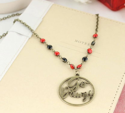 Georgia Slogan Cut-Out Necklace