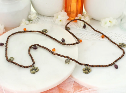 Clemson Wood Stretch Necklace/Bracelet