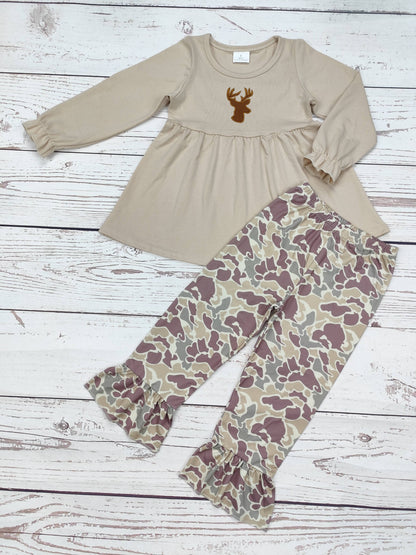 Girls Deer Camo Set