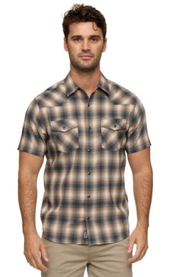 Plaid Snap Button Down